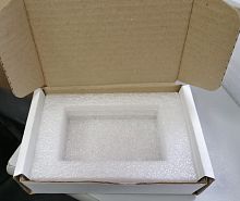 Ложемент из вспененного полиэтилена (НПЭ), белый и самосборный короб 22х15х5 см 