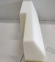Ложемент-демпфер из поролона белого цвета 400х150х100 мм 